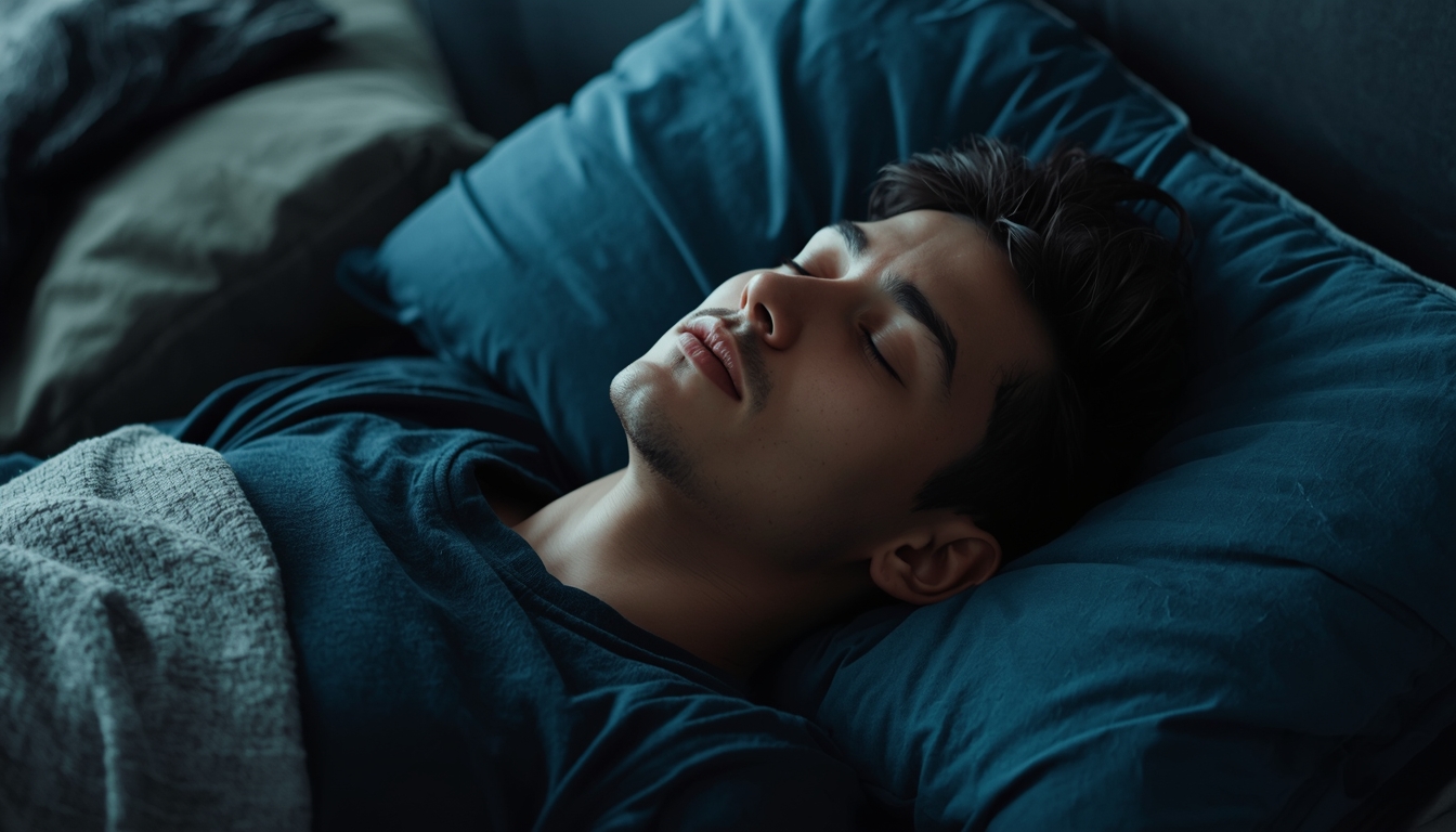 Person enjoying peaceful rest